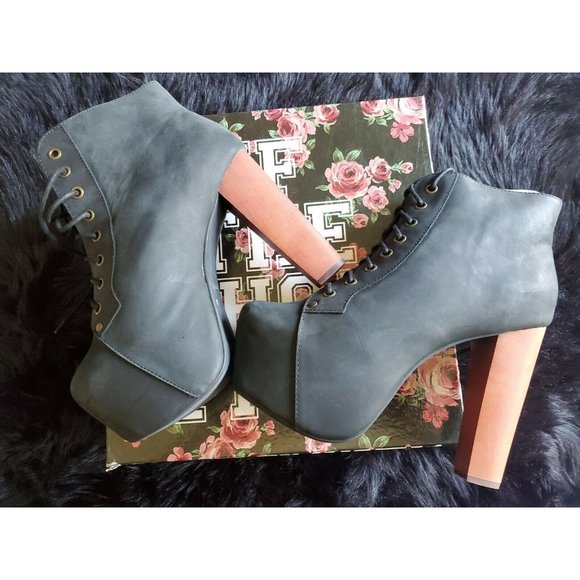Jeffrey Campbell Shoes - Jeffrey Campbell Lita Black Size 9 Distressed
